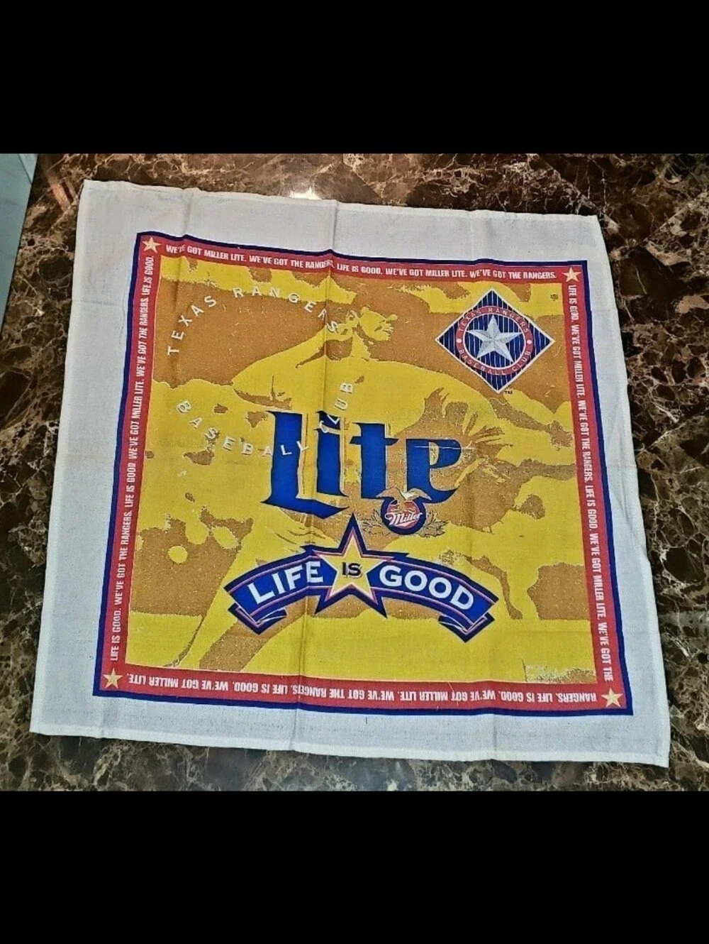 VTG 1990's Texas Rangers/Miller Lite 
